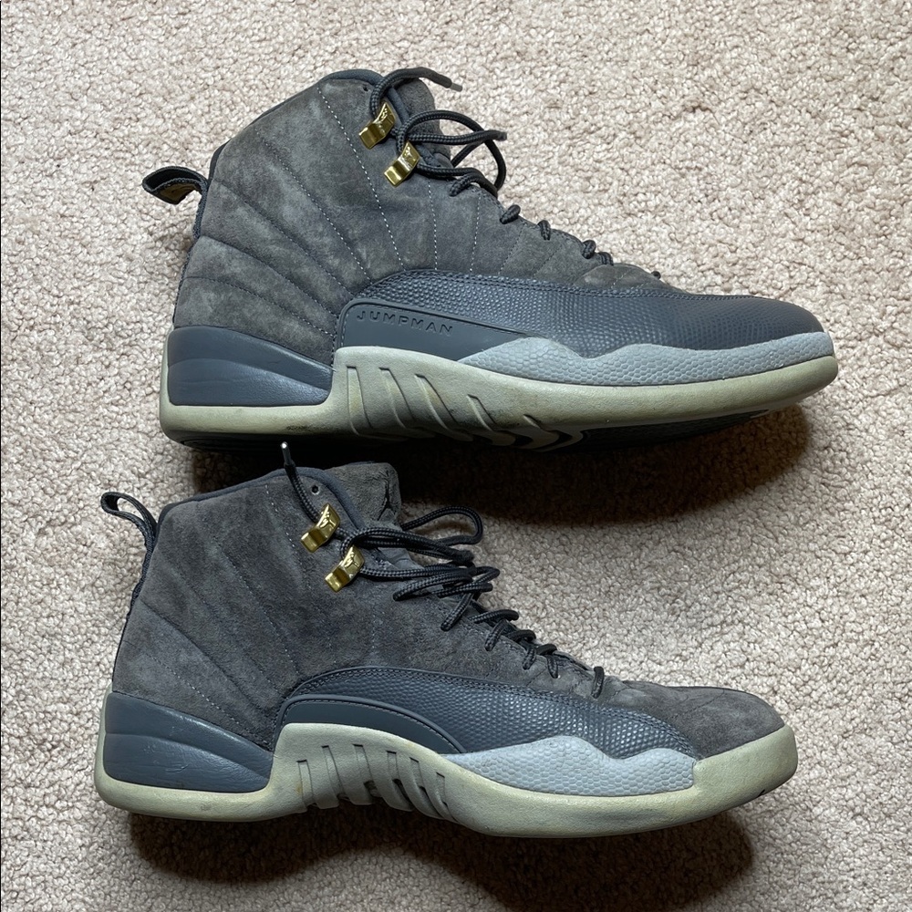Jordan 12 Retro Dark Grey/Wolf Grey - Picture 4 of 13